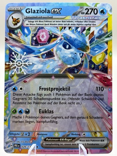 Pokemon karte glaziola - karte, ex