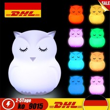 9 Farben Eule Nachtlicht für