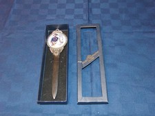 Brieföffner  König Friedrich II.  Reutter Porzellan  silberfarben