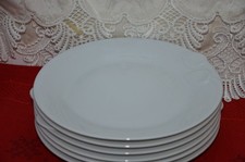 6 x Kuchenteller Hutschenreuther Chloé Fleuron Blanche weiß D = 19,5 cm