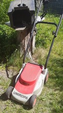 Elektro-Rasenmäher,  älteres Modell "Uniropa", Gebrauchsspuren