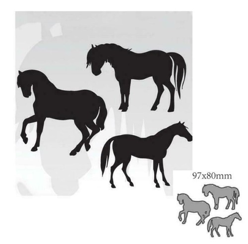 Tierisches pferd stanzformen - pferd,