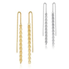 Ohrringe Durchzieher Sterling Silber 925 Ohrhänger Damen Mädchen