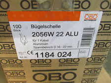 100 Stück Bügelschelle 16-22mm 2056W 22 ALU 1184024 / Aktion H2A1Nr.9