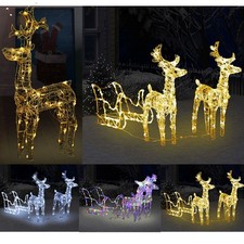 LED Rentier mit Schlitten