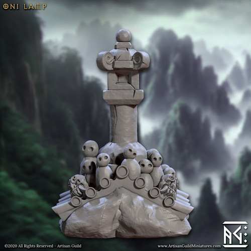 Artisan guild oni lamp - oni,
