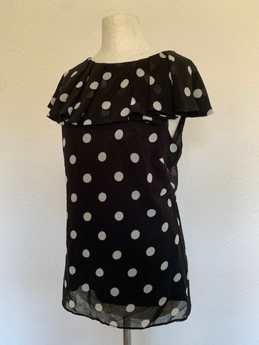 Chiffon volants top - top, bluse