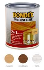 Bondex Wachslasur Holzlasur 0,75L BEULE Farbwahl innen Möbel Tür