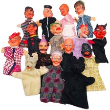 15x ältere Handpuppen für