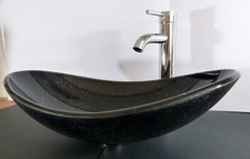 Aufsatz Glas Waschbecken OVAL