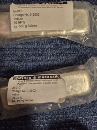 1kg indium barren - indium,