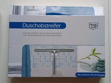 Duschabstreifer Edelstahl Rostfrei Mit Praktischer Wandhalterung NEU in OVP 