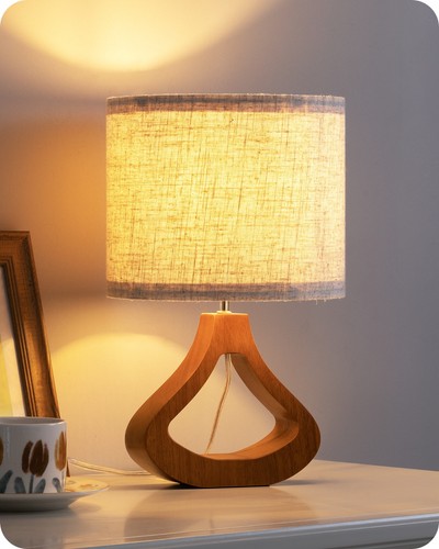 Nachttischlampe aus holz - nachttischlampe,