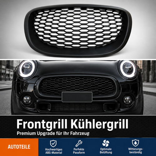 Frontgrills glanz schwarz - glanz,