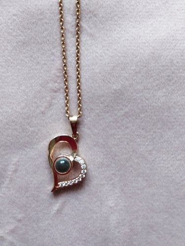 Herzkette rosegold - herzkette,