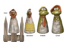 Zaunfigur Frosch oder Huhn