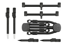 Fuchs schwarz Etikett QR 3 Ruten kompakt komplett Pod Karpfen Angelrute Pod NEU CRP045