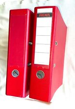 Leitz Qualitäts-Ordner 180° Plastik + SIGMA AKTENORDNER 8 CM KUNSTSTOFF ROT A4