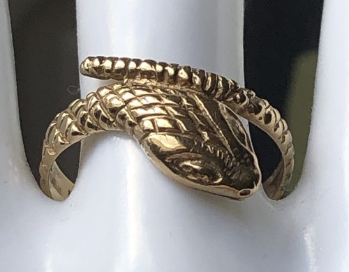 Vintage ring 375 gelbgold - vintage,