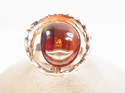 Schöner bernstein ring 925 - bernstein,