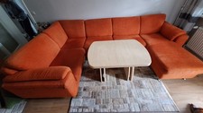 wohnlandschaft u-form Rot/Orange VB 500