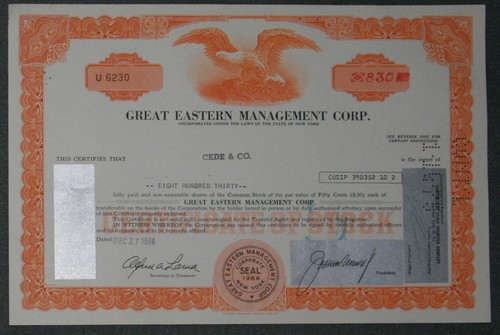 Great eastern management corp - great,