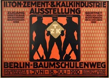 Werbeplakate Ton Zement Kalk