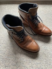 Bull Boxer Herren Boots Stiefeletten Leder Größe 40 hand crafted wenig getragen