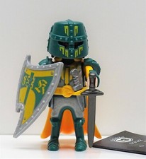 EDLER RITTER GRÜN GELB PLAYMOBIL zu Figures Ritterburg Turnier Helm Umhang RAR