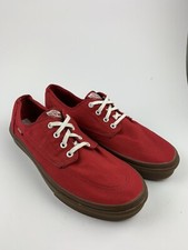 Vans Sneaker BRIGATA Men Skateboard Shoe Schuhe rot weiß  Authentic Surf 