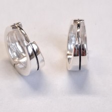 925 echt Silber Klapp Creolen