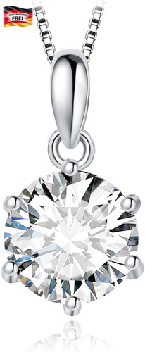Moissanite kette anhänger - moissanite,