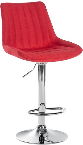 Barhocker toni stoff chrom - toni, rot