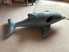 SPLASH Schwimmtier Inflatable Ride-On Reittier " Delfin Delphin "  grau aus 2005