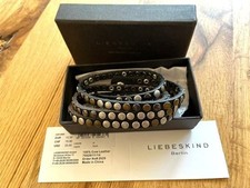 LIEBESKIND | WICKEL - ARMBAND  VEGETA STONE | LBK206 | SCHWARZ |NIETEN | NEU OVP