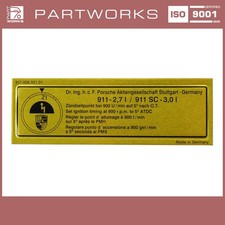 Adhesive sign ignition timing