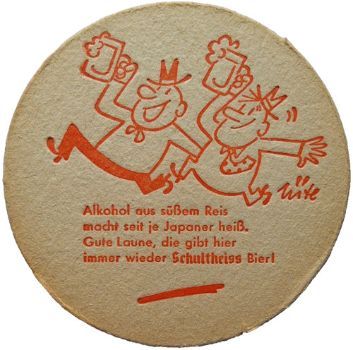 Alter bierdeckel schultheiss - alter,
