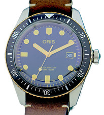 Oris Diver Sixty Five, Automatik-Herrenuhr, Stahl/Bronze, Ref. 7720, Box/Papiere