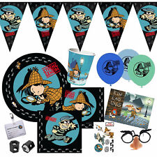 DETEKTIV FLO - Geschirr Deko Mitgebsel Kindergeburtstag Kinder Krimidiner Party