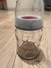 NUK Babyflasche Glas 4 OZ/ 120 ml Glas Schmetterling Ohne Sauger