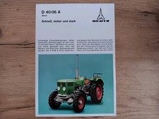 Prospekt DEUTZ D4006 A