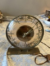 Vintage-Tischuhr mit einem Zifferblatt, Tierkreiszeichen  Marke Hilbink 1950/ 60