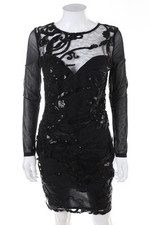 LIPSY Kleid Mesh Einsatz L schwarz