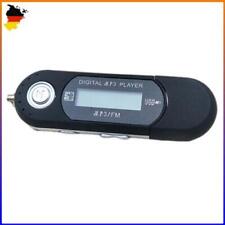 8 GB MP3 USB Music Player mit LCD Bildschirm FM Radio Voice Recorder Schwarz Neu