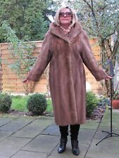 NERZMANTEL NERZ MANTEL ECHT PELZ PELZMANTEL-REAL MINK FUR COAT HOPKA GR. 40 4273