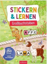 Stickern & Lernen ? Großbuchstaben: Über 250 Sticker ? Lesen und Klebe 1349268-2