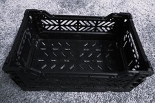 Kleiner Klappkorb, schwarz, gebraucht, mini, Box, Kiste