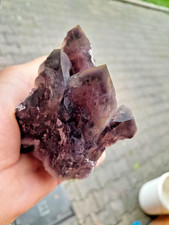 Amethyst Stufe mit Phantom Kristallbildung aus Kalomo  Zambia, Afrika