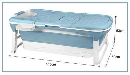 Faltbare badewanne 148x62x53 - faltbare,