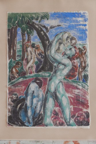 Moriz melzer farbmonotypie - moriz,